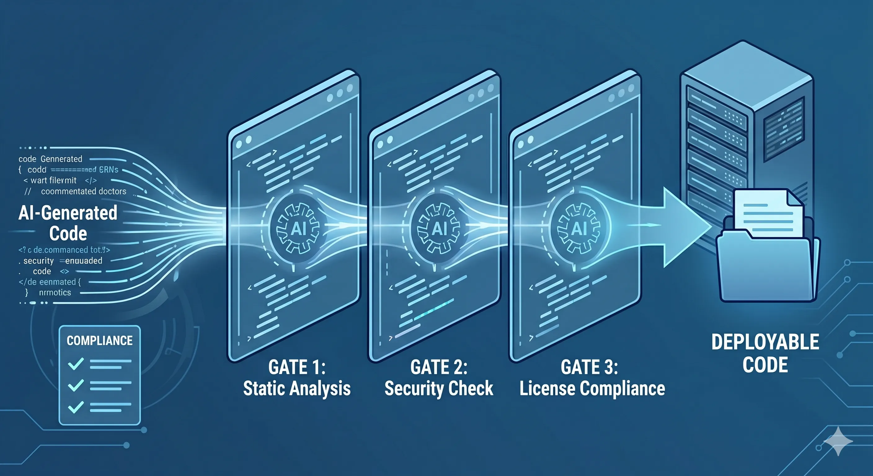 Quality Gates for AI-Generated Code: Automated Review and Compliance